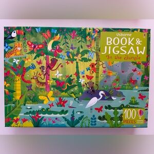 Usborne Book & Jigsaw Puzzle “In the Jungle”, 100 pieces